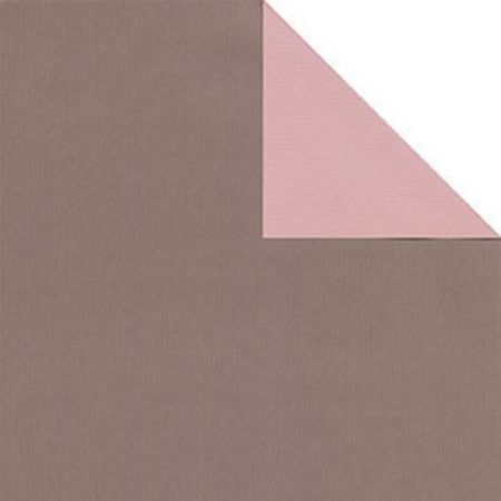 Afbeeldingen van Cadeaupapier Eco Kraft wit 65gr Uni taupe-rosé 30cm 200m