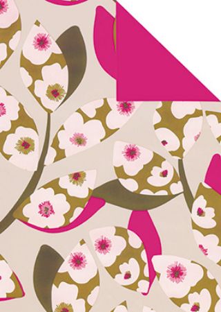 Afbeeldingen van Cadeaupapier Artline Mat 90gr Lille/roze 50cm 200m