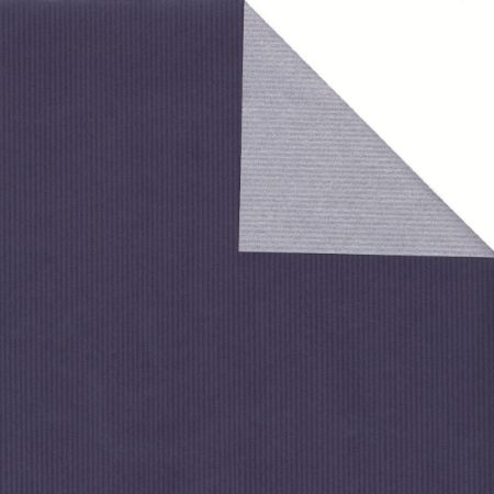 Afbeeldingen van Cadeaupapier Eco Kraft bruin 63gr Uni blauw-zilver 50cm 200m