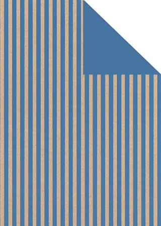 Afbeeldingen van Cadeaupapier Eco Recycling bruin 70gr Leer blauw 50cm 200m