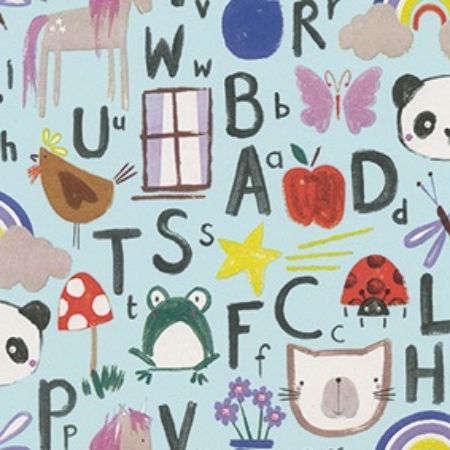 Afbeeldingen van Cadeaupapier Eco Recycling wit 90gr Happy 50cm 200m