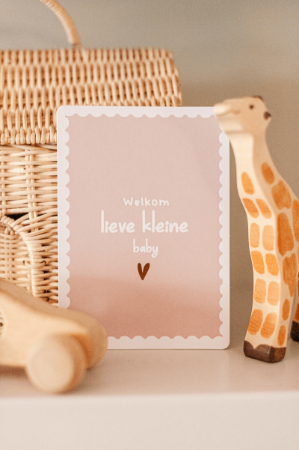 KP® Wenskaarten A6 - Welkom lieve kleine baby - 10 stuks