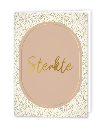 Afbeeldingen van KP® Wenskaarten gevouwen - Sterkte - 5 stuks