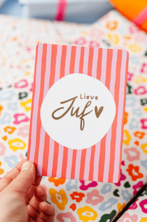 KP® Wenskaarten A6 - Lieve juf - 10 stuks