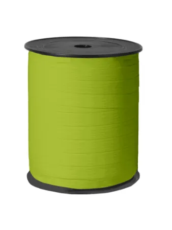 Paperlook krullint tweezijdig 10mm 250m, Lichtgroen