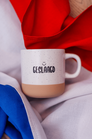 Keramische mok met Geslaagd - Geslaagd cadeau