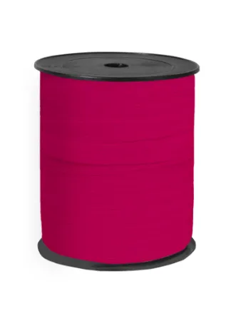 Paperlook krullint tweezijdig 10mm 250m, Fuchsia