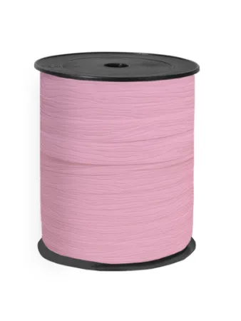 Paperlook krullint tweezijdig 10mm 250m, Oudroze