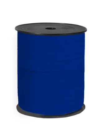 Paperlook krullint tweezijdig 10mm 250m, Blauw