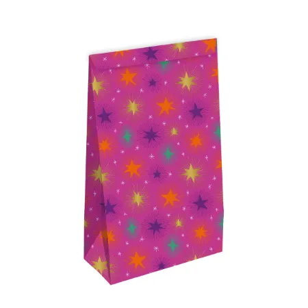 KP® Kraft papieren zakken - Stargazing 14+8x26cm, 25st