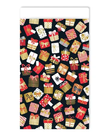 KP® Cadeauzakjes 17x25cm Kadootjes feest zwart 250st