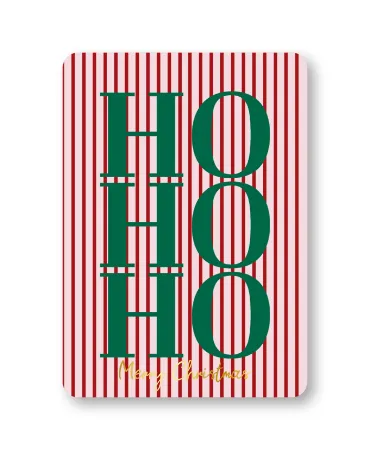 KP® Wenskaarten A6 - Ho Ho Ho Merry Christmas - 10 stuks