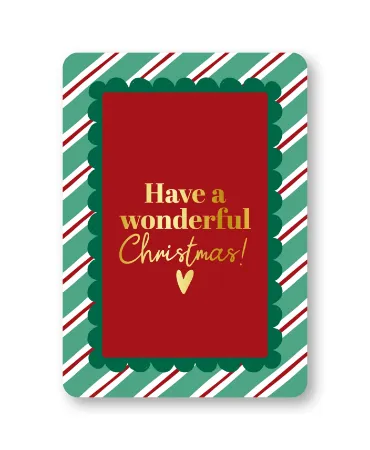 KP® Wenskaarten A6 - Have a wonderful Christmas - 10 stuks