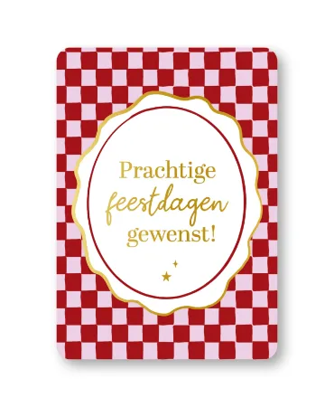 KP® Wenskaarten A6 - Prachtige feestdagen gewenst - 10 stuks