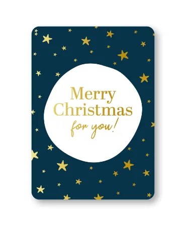 KP® Wenskaarten A6 - Merry Christmas for you - 10 stuks