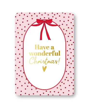 KP® Wenskaarten A6 - Have a wonderful Christmas - 10 stuks
