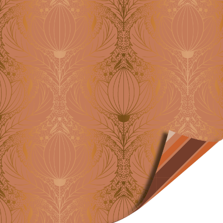 Afbeeldingen van KP® Cadeaupapier 50cm 100m - Luxury lotus