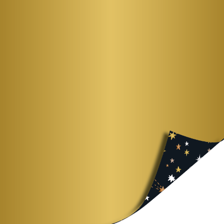 Afbeeldingen van KP® Cadeaupapier 40cm 100m - Shiny stars black