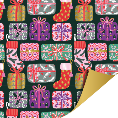 Afbeeldingen van KP® Cadeaupapier 50cm 100m - Xmas gifts