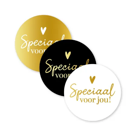 KP® Stickers D40mm - Speciaal voor jou (3 varianten) 250p/r