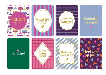 KP® Wenskaarten A6 Voordeelbox Najaar - 8 dessins