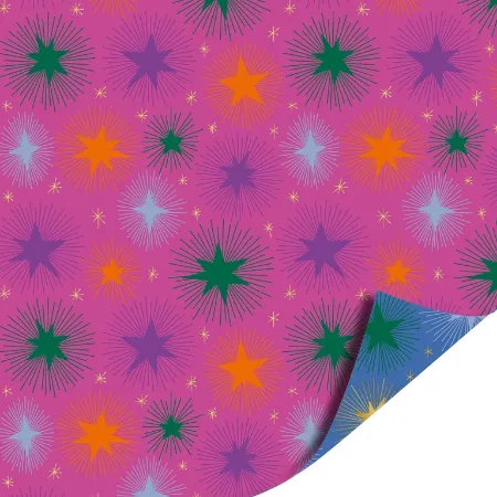 Afbeeldingen van KP® Cadeaupapier 70cm 100m - Stargazing blue