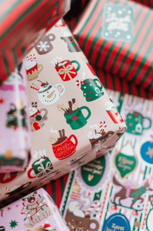 Consumentenrollen box - KP® Christmas Party - 70cm x 2m 50rol