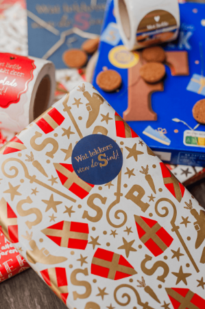 KP® Stickers D40mm - Wat lekkers van de Sint (3 varianten) 250p/r