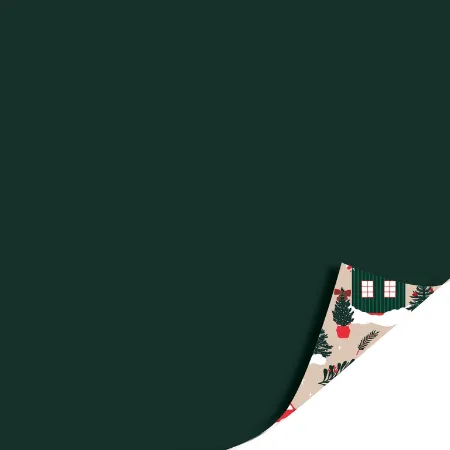 Afbeeldingen van KP® Cadeaupapier 50cm 200m - Winter houses