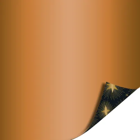 Afbeeldingen van KP® Cadeaupapier 50cm 100m - Stargazing black/gold