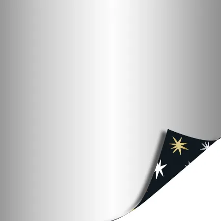 Afbeeldingen van KP® Cadeaupapier 50cm 100m - Winter stars black