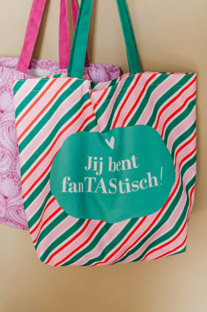 KP® Canvas tas - Jij bent fantastisch 48x15x38cm